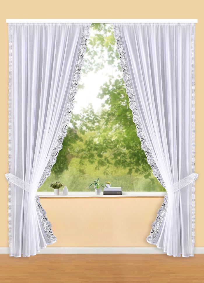 Raffvorhang-Garnitur mit Automatikfaltenband 