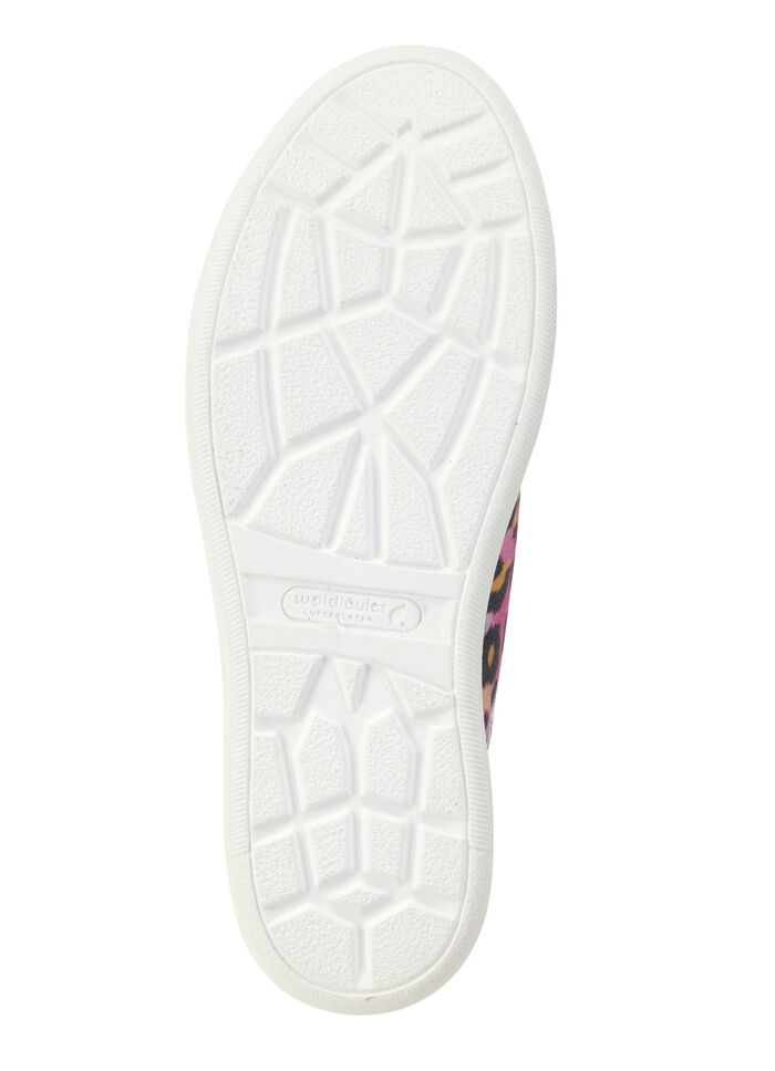Waldläufer Sneaker mit Streuglitzer und Leo-Druck, 