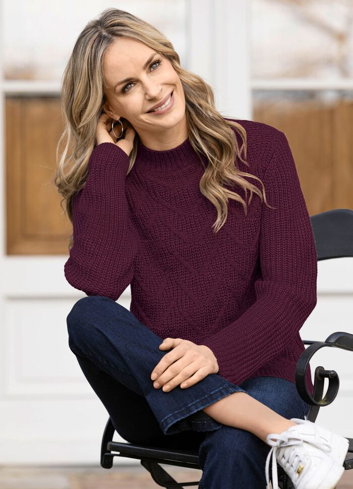 Pullover in Perlfang 