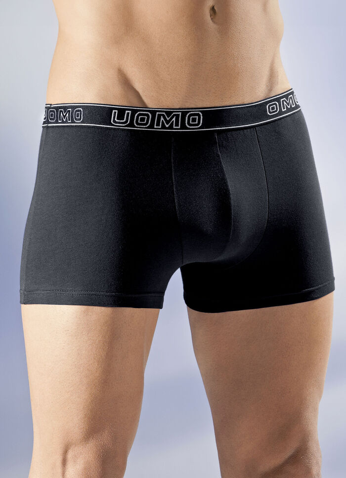 Fünferpack Pants, uni mit Elastikbund 