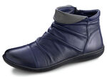 Bootie mit umschlagbarem Kragen BLAU-GRAU