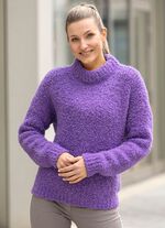 Pullover aus Bouclé mit Alpaka  