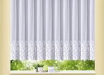 Blumenfenster-Vorhang mit geradem Abschluss 