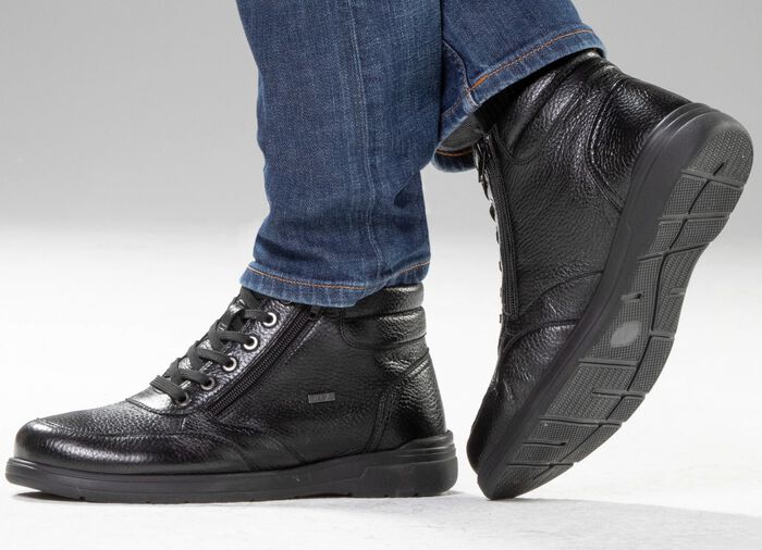 GINO GALANTE, gef&uuml;tterte Herren-Boots, Winterschuhe, mit Reissverschluss 