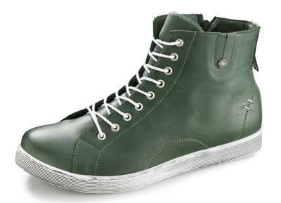 Schnür-Stiefelette aus hochwertigem Leder 