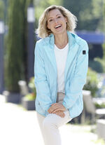 Funktionsjacke mit fester Kapuze BALIBLAU-WEISS