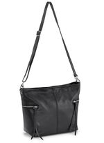 Tasche aus genarbten Kalb-Nappaleder SCHWARZ