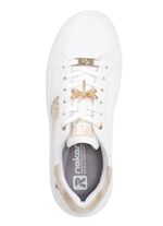 Sneaker mit Libellen-Metallschmuck WEISS-GOLD