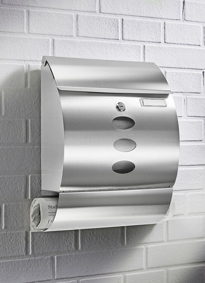 Abschliessbarer Edelstahl-Briefkasten, 
