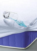 Hochatmungsaktive, antibakterielle Inkontinenz-Spannbetttücher BLEU