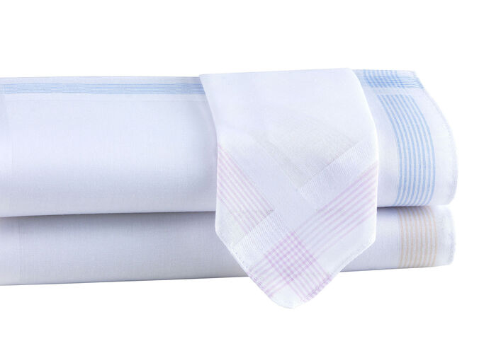 Damen-Stofftaschentücher aus reiner Baumwolle 