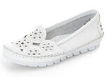 Gemini, leichte Damen-Slipper, Weite G, mit herausnehmbarem Fußbett WEISS
