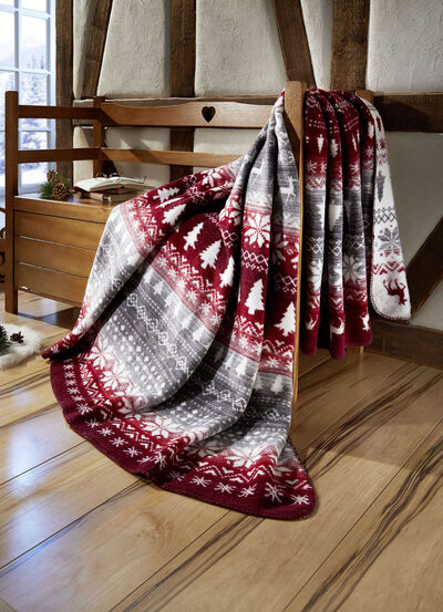 Farbenfrohe Wohndecke - 