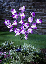 Täuschend echte Solar-Orchidee 