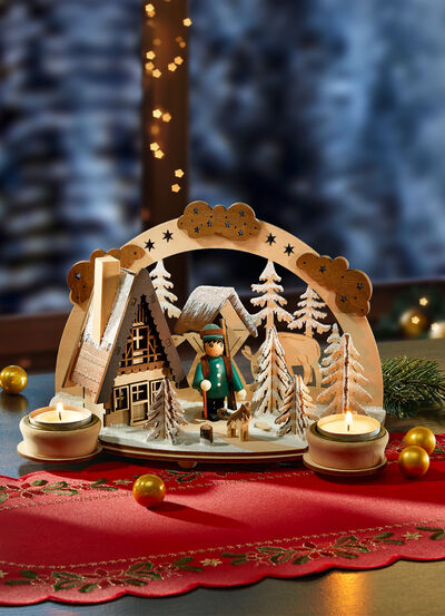 Teelichthalter aus Holz 