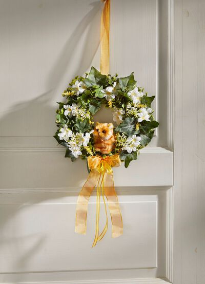 Wandkranz mit Kätzchen 