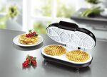 Doppel-Waffeleisen f&uuml;r 2 Waffeln auf einmal 