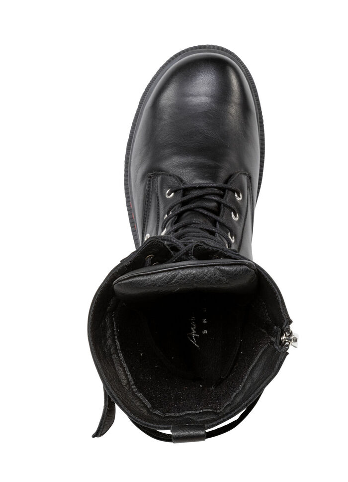 Andrea Conti Schn&uuml;r-Stiefel mit verstellbarer Schliesse SCHWARZ