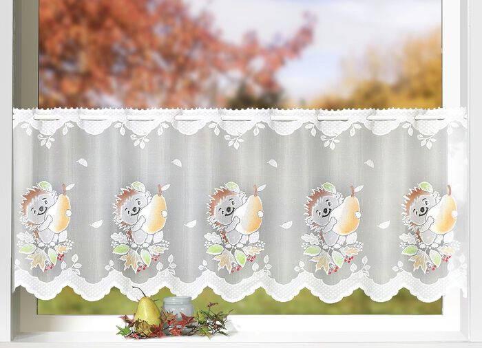 Kurzvorhang mit Stangenduchzug 