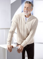 Jacke mit durchgehendem Reissverschluss in 5 Farben BEIGE