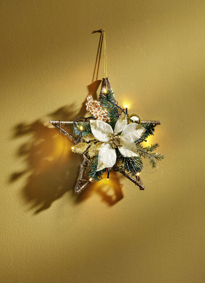 Beleuchteter Rattanhänger 