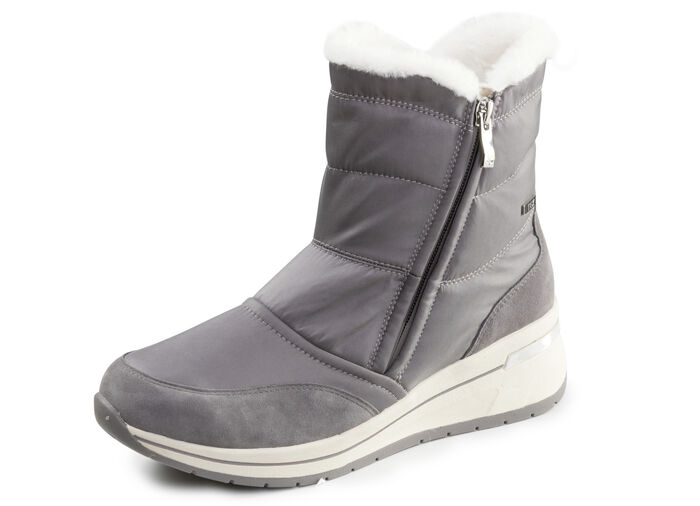 ELENA EDEN, gefütterte Damen-Boots, Winterschuhe, Weite H, mit herausnehmbarem Fussbett GRAU