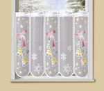 Kurzvorhang Glöckchen mit Stangendurchzug BUNT