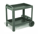 Servierwagen mit integriertem Flaschenhalter GRÜN