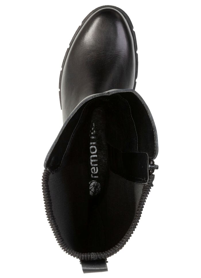 Remonte, klassische Damen-Stiefel, Winterschuhe, Weite G, mit Rei&szlig;verschluss SCHWARZ