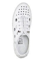 ELENA EDEN, sommerliche Damen-Slipper, Weite G, mit herausnehmbarem Fussbett WEISS