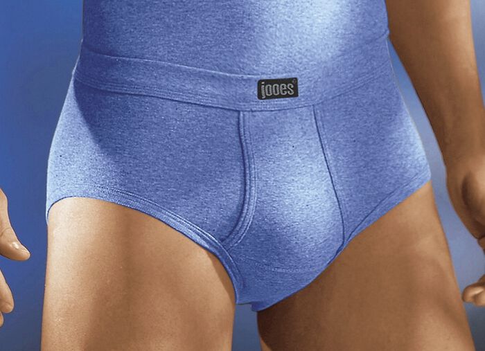 Viererpack Slips aus Feinripp mit Eingriff, uni bunt 