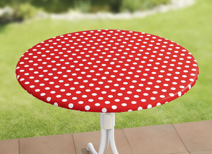 Abwaschbare Spann-Tischdecke ROT