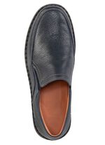 GINO GALANTE Slipper aus genarbtem Nappaleder DUNKELBLAU