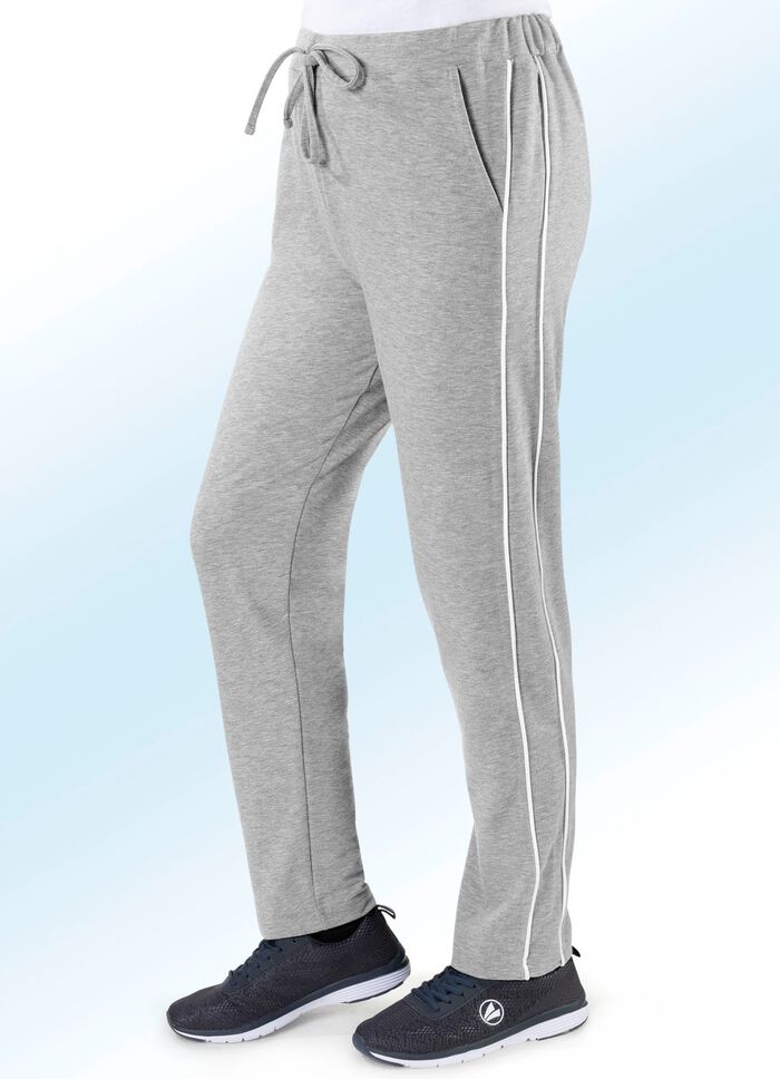 &laquo;Plantier&raquo;-Freizeithose in 3 Farben GRAU MELIERT