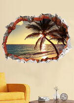 3D-Wand-Tattoo Strand 