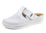 Mubb Clog aus perforiertem Nappaleder WEISS