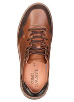 GINO GALANTE, klassische Herren-Schn&uuml;rschuhe, mit herausnehmbarem Fussbett COGNAC