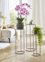 Blumens&auml;ule, 3er-Set, mit pulverbeschichtetem Stahlrohrgestell 