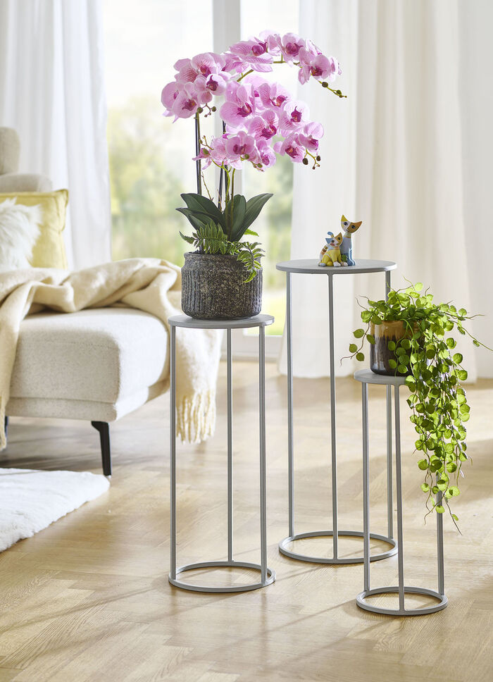 Blumens&auml;ule, 3er-Set, mit pulverbeschichtetem Stahlrohrgestell 