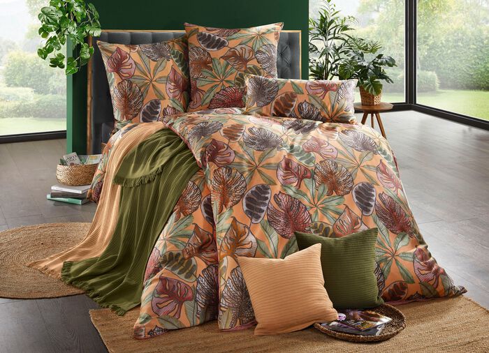 Wohndecke und Kissenbezug in toller Strickoptik 