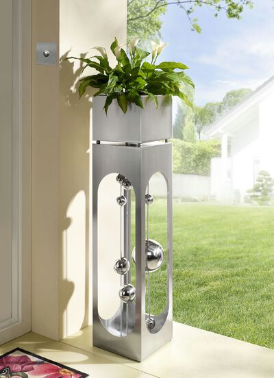 Pflanzs&auml;ule Patio aus rostfreien Edelstahl 