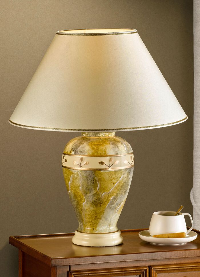 Lampen aus hochwertiger Keramik GR&Uuml;N-GOLD