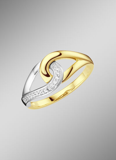 Damenring in Bicolor 