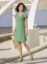 Kleid mit raffinierter Wickel-Optik 