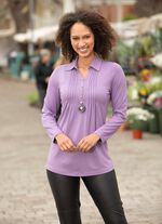 Shirt-Tunika mit Hemdkragen 