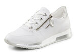 Remonte Schnür-Sneaker mit silberfarben schimmerndem Kontrast-Besatz WEISS