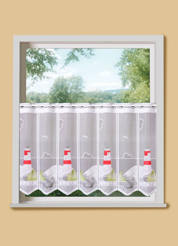 Kurzstore mit Leuchtturm-Motiven 