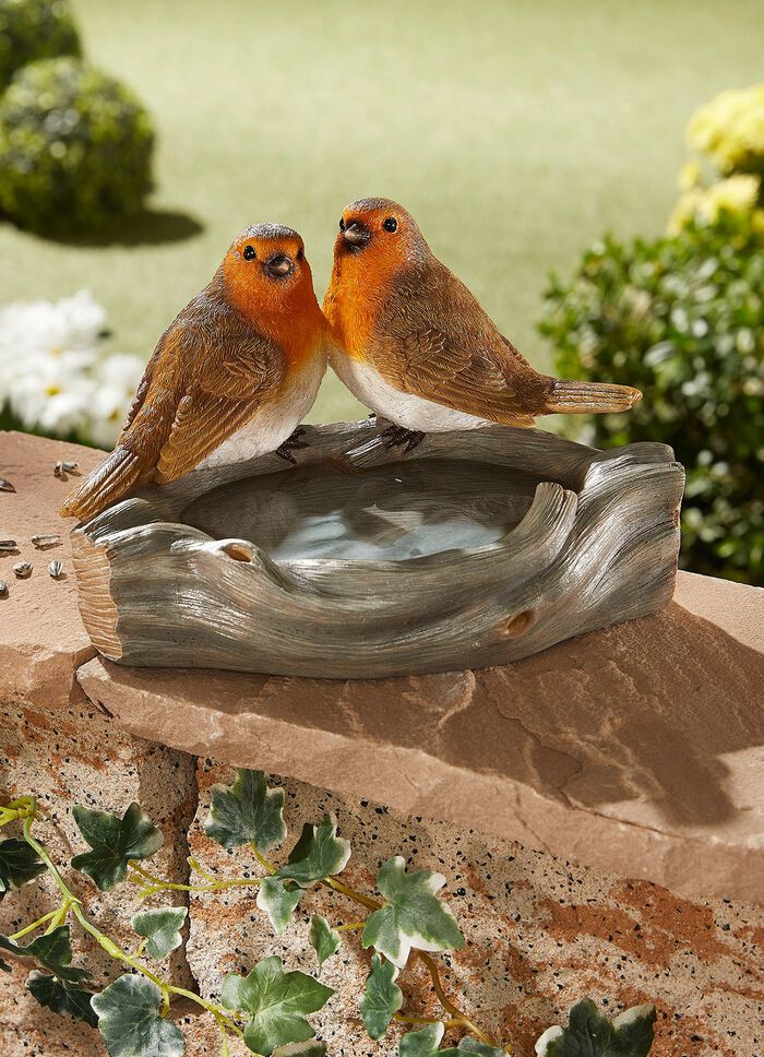 Vogeltr&auml;nke aus Polyresin BUNT