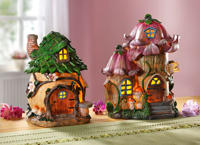 Beleuchtetes Zwergenhaus 
