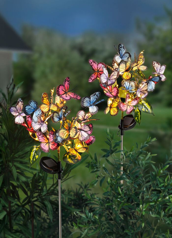 Solarstecker &laquo;Schmetterlinge&raquo;, 2er-Set 